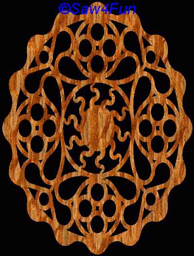 Geometric #40b Trivet Scroll Saw Pattern