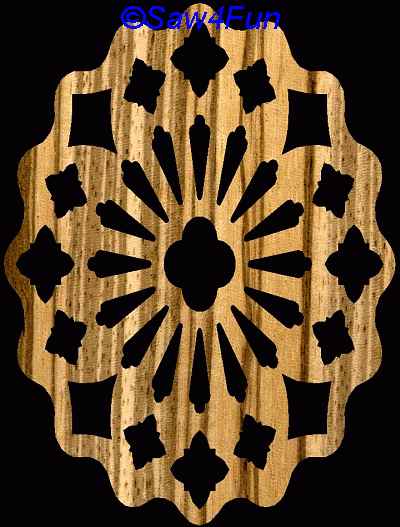 Geometric #41 Trivet Scroll Saw Pattern