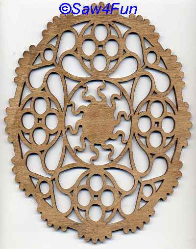 Geometric #40a Trivet Scroll Saw Pattern