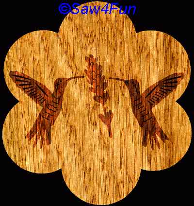 Hummingbird #9 Trivet Scroll Saw Pattern