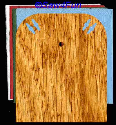 Geometric Napkin Holder #44 Scroll Saw Pattern