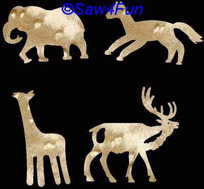 Animal Fridge Magnet Scroll Saw Pattern