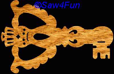 Key Holder #2 Scroll Saw Pattern