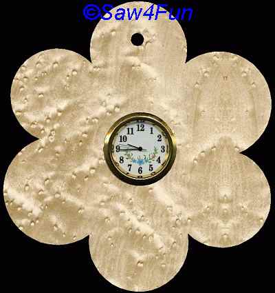 Daisy Clock Scroll Saw Pattern