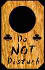 Do Not Disturb Door Hanger Scroll Pattern