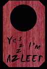 Yes, I Am Asleep Door Hanger Scroll Pattern