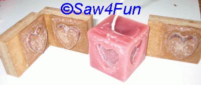 Heart Candle Mold Scroll Saw Pattern
