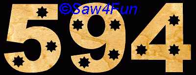 Star 8 House Number Scroll Saw Pattern