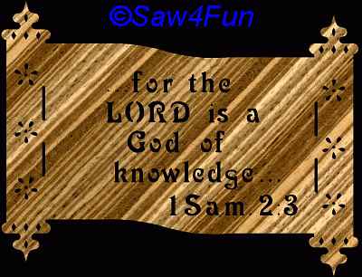 1 Samuel 2:3 Bible Plaque Scroll Saw Pattern