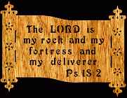 Psalm 18:2 Bible Plaque Scroll Saw Pattern