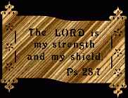 Psalm 28:7 Bible Plaque Scroll Saw Pattern