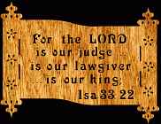 Isaiah 33:22 Bible Plaque Scroll Saw Pattern