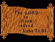 Luke 24:34 Bible Plaque Scroll Saw Pattern