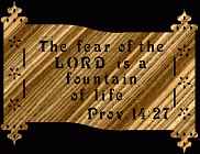 Proverbs 14:27 Bible Plaque Scroll Saw Pattern