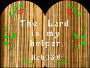 Hebrews 13:6 Bible Plaque Scroll Saw Pattern