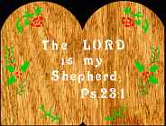 Psalm 23:1 Bible Plaque Scroll Saw Pattern