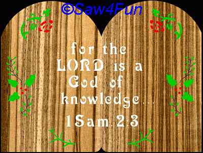 1 Samuel 2:3 Bible Plaque Scroll Saw Pattern