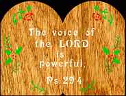 Psalm 29:4 Bible Plaque Scroll Saw Pattern