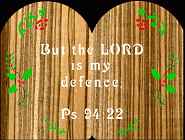 Psalm 94:22 Bible Plaque Scroll Saw Pattern