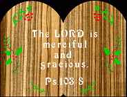 Psalm 103:8 Bible Plaque Scroll Saw Pattern