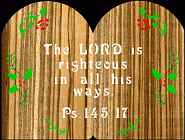 Psalm 145:17 Bible Plaque Scroll Saw Pattern