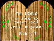 Nahum 1:3 Bible Plaque Scroll Saw Pattern