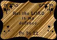 Psalm 94:22 Bible Plaque Scroll Saw Pattern