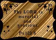 Psalm 103:8 Bible Plaque Scroll Saw Pattern