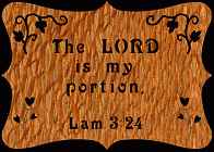 Lam 3:24 Bible Plaque Scroll Saw Pattern