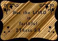 2 Thes 3:3 Bible Plaque Scroll Saw Pattern