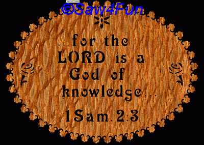 1 Samuel 2:3 Bible Plaque Scroll Saw Pattern