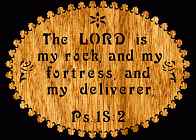 Psalm 18:2 Bible Plaque Scroll Saw Pattern