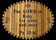 Psalm 10:16 Bible Plaque Scroll Saw Pattern