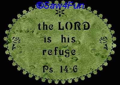 Psalm 14:16 Bible Plaque Scroll Saw Pattern