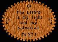 Psalm 27:1 Bible Plaque Scroll Saw Pattern