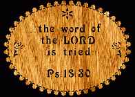 Psalm 18:3 Bible Plaque Scroll Saw Pattern