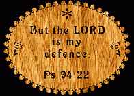 Psalm 94:22 Bible Plaque Scroll Saw Pattern