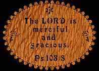 Psalm 103:8 Bible Plaque Scroll Saw Pattern