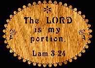 Lam 3:24 Bible Plaque Scroll Saw Pattern