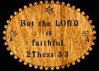 2 Thes 3:3 Bible Plaque Scroll Saw Pattern