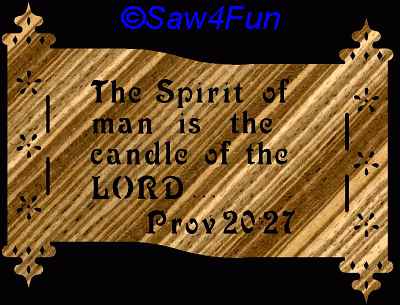 Proverbs 20:2 Bible Plaque Scroll Saw Pattern