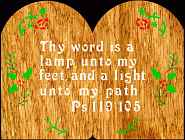 Proverbs 119:105 Bible Plaque Scroll Saw Pattern