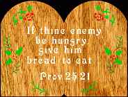 Proverbs 25:21 Bible Plaque Scroll Saw Pattern