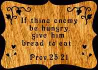 Proverbs 25:21 Bible Plaque Scroll Saw Pattern