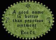 Ecclesiastes 7:1 Bible Plaque Scroll Saw Pattern