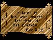 Eccl 3:22 Bible Plaque Scrolls Saw Pattern