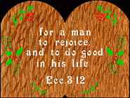 Eccl 3:12 Bible Plaque Scroll Saw Pattern