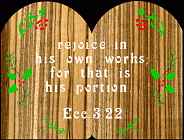 Eccl 3:22 Bible Plaque Scrolls Saw Pattern