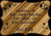 Eccl 3:22 Bible Plaque Scrolls Saw Pattern