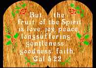 Galatians 5:22 Bible Plaque Scroll Saw Pattern